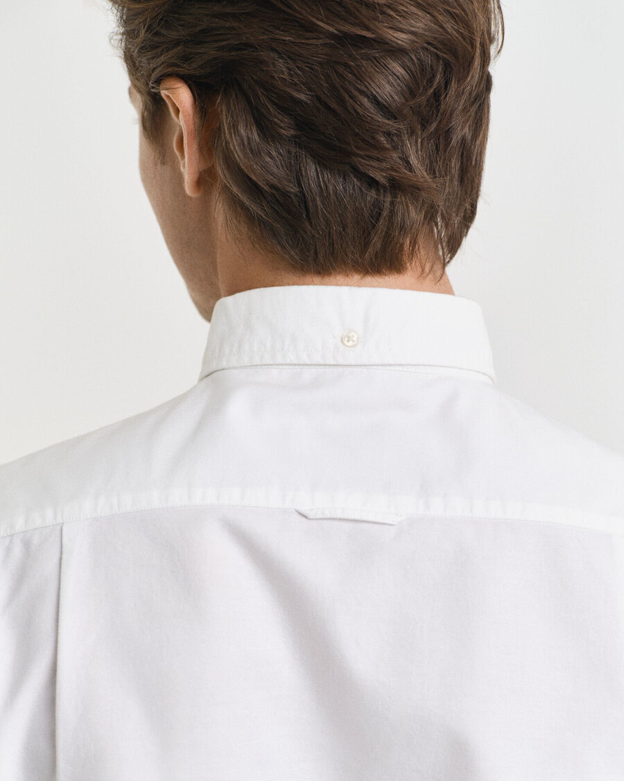 camicia oxford classica slim fit - bianca