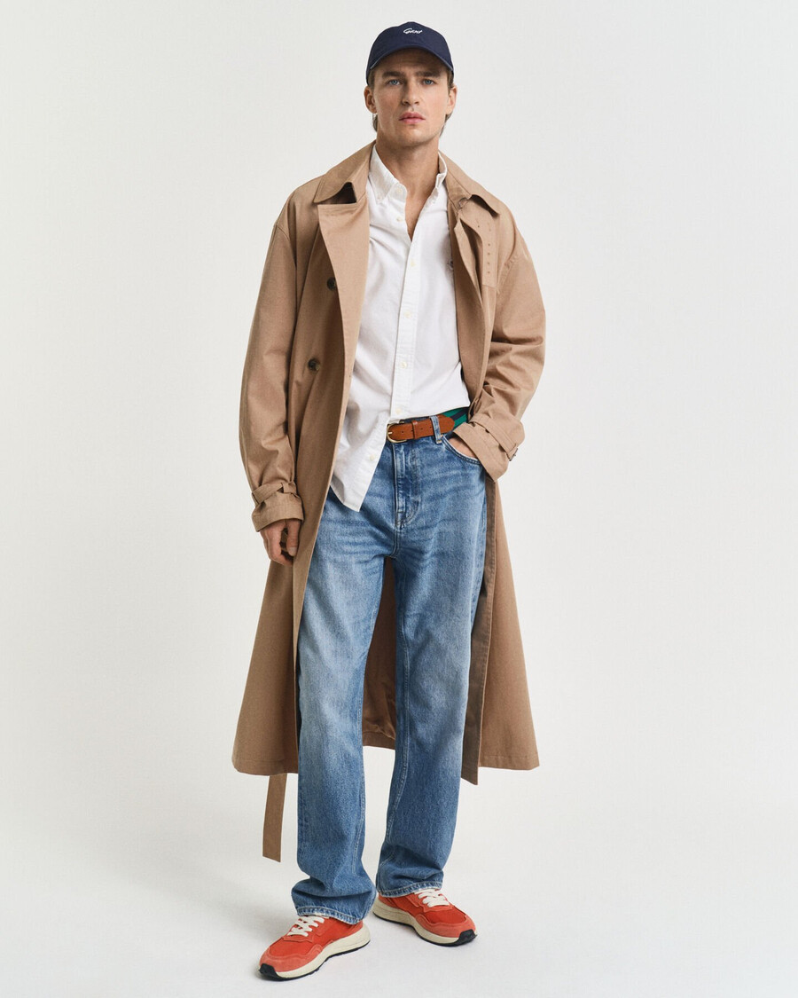 camicia oxford classica slim fit - bianca