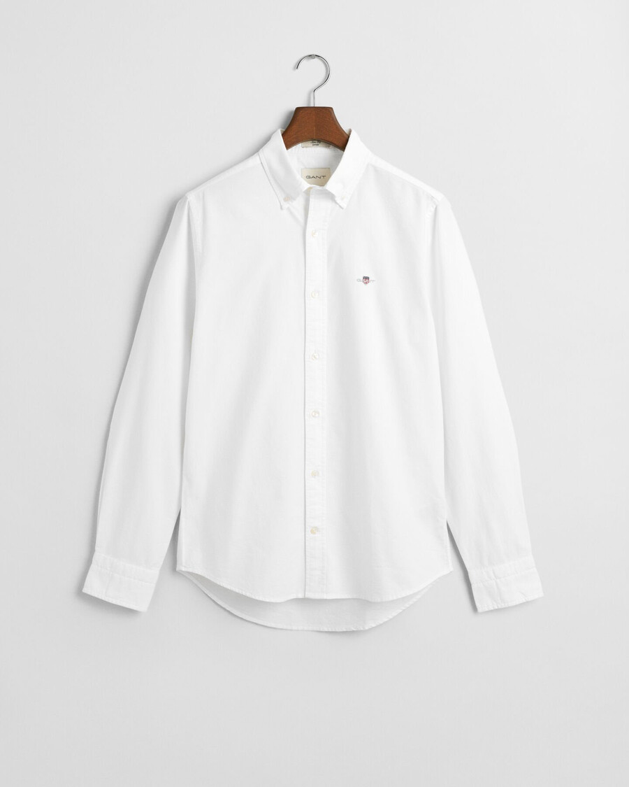 camicia oxford classica slim fit - bianca