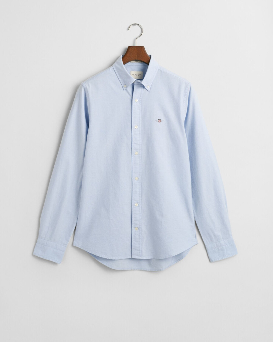 camicia oxford classica slim fit - azzurro