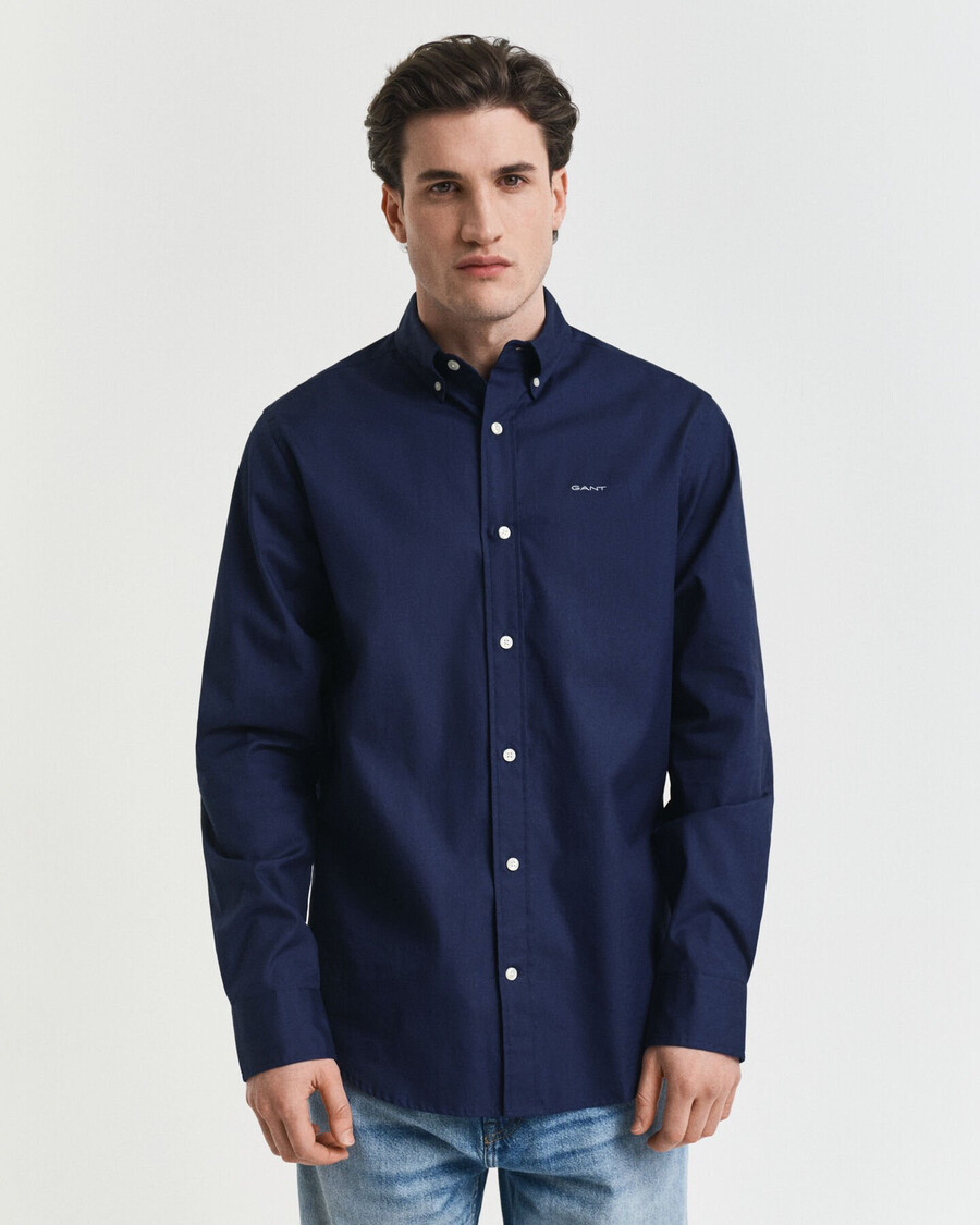 camicia oxford pinpoint vestibilità regolare - marina