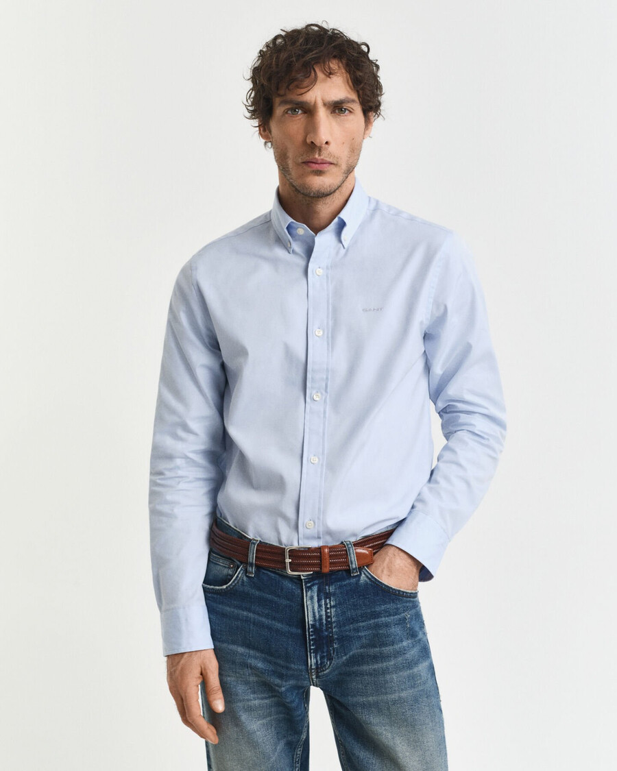 camicia oxford pinpoint vestibilità regolare - azzurro chiaro