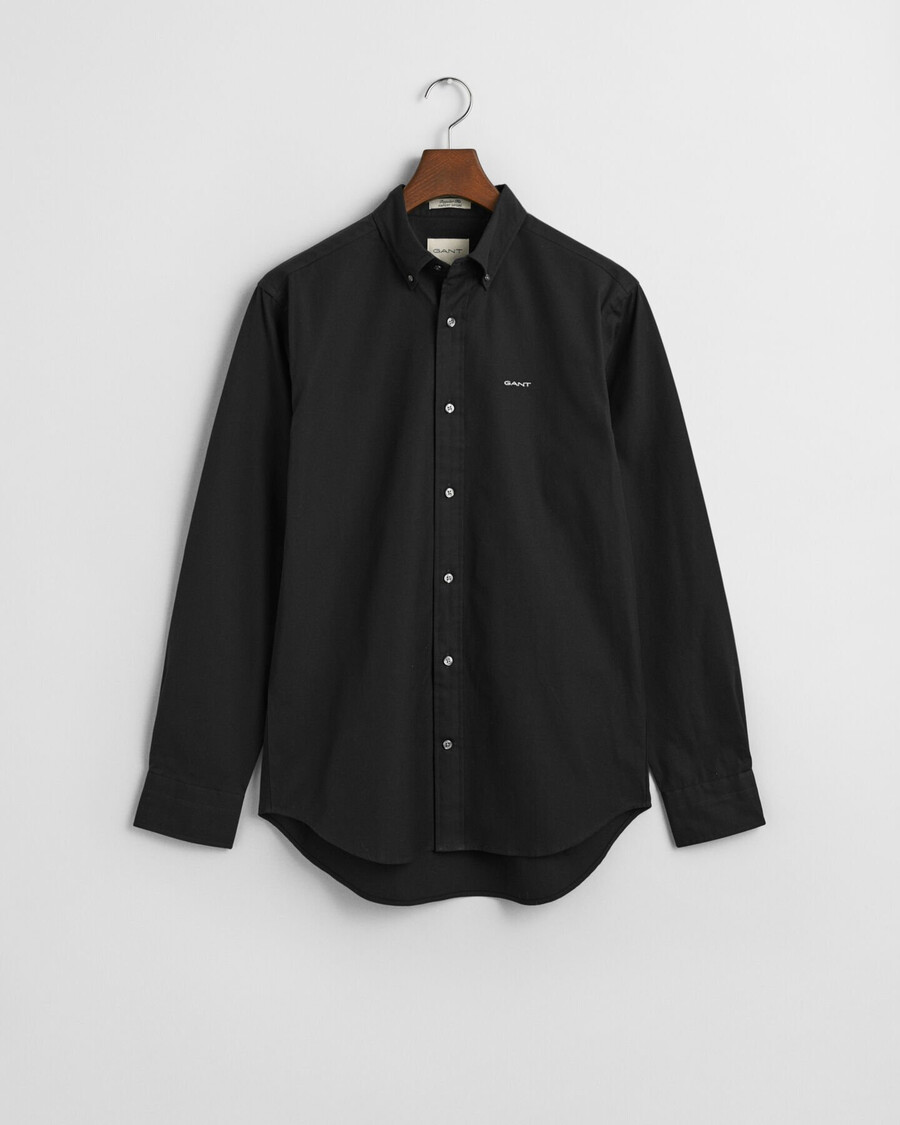 camicia oxford pinpoint vestibilità regolare - nera