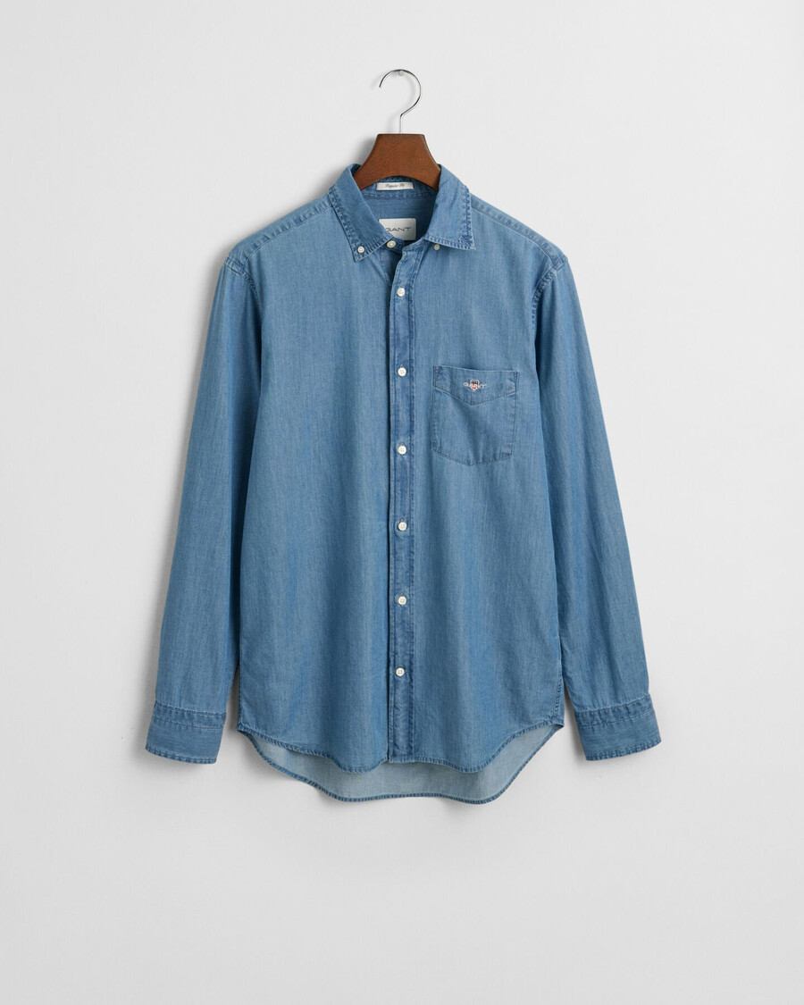 camicia indigo regular fit - azzurro semi chiaro