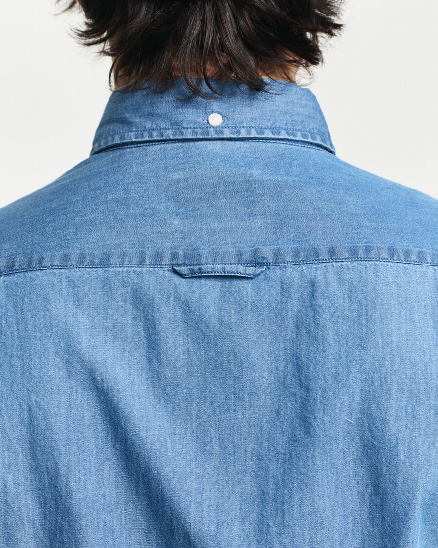 camicia indaco slim fit - blu semi chiaro