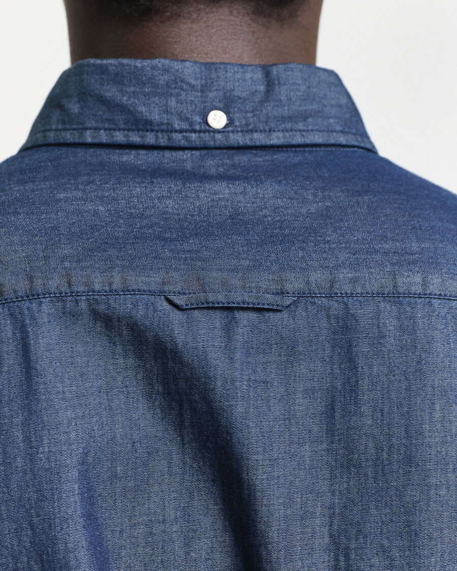 camicia slim fit indaco - indaco scuro