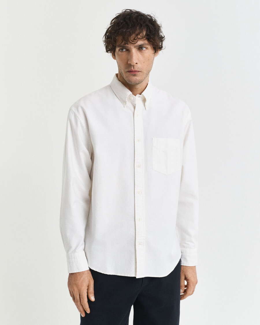 camicia oxford heritage relaxed fit - guscio duovo