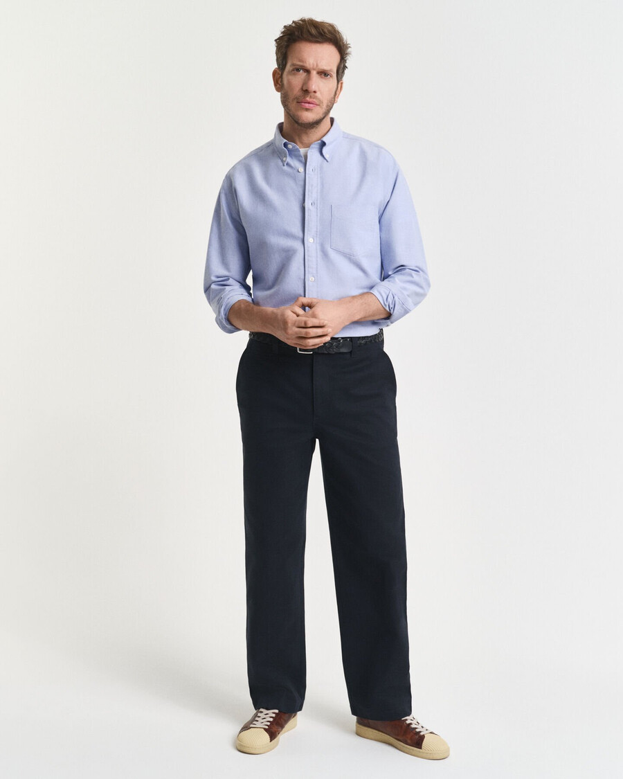 camicia oxford heritage dal taglio rilassato - blu myosotis