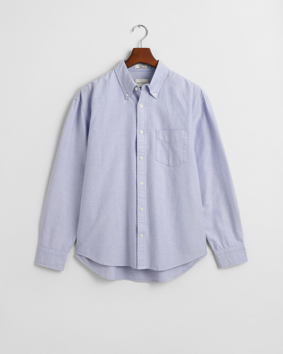 camicia oxford heritage dal taglio rilassato - blu myosotis