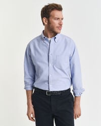 camicia oxford heritage dal taglio rilassato - blu myosotis