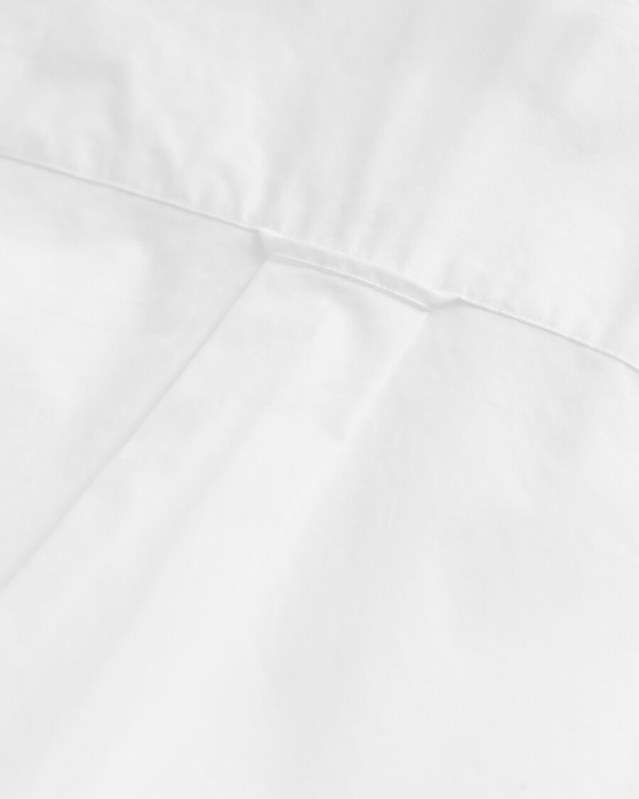 camicia in popeline heritage dalla vestibilità rilassata - bianca