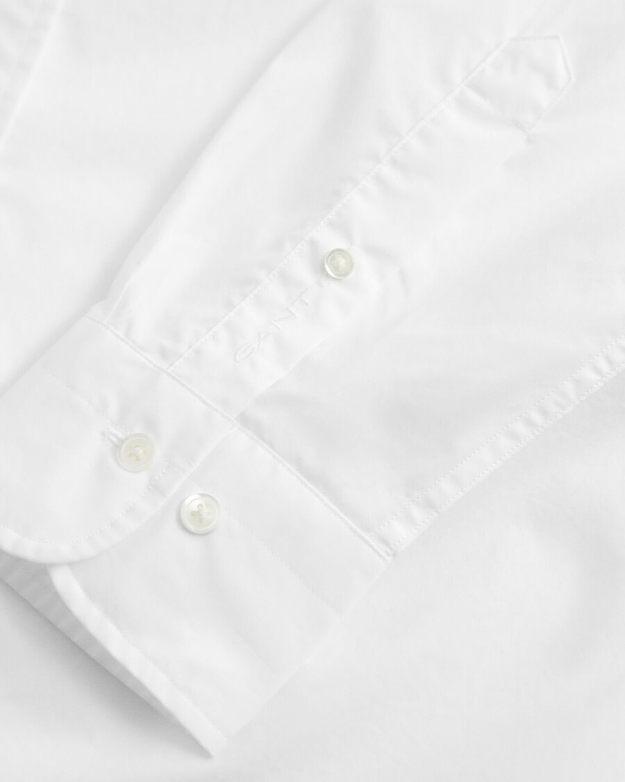 camicia in popeline heritage dalla vestibilità rilassata - bianca