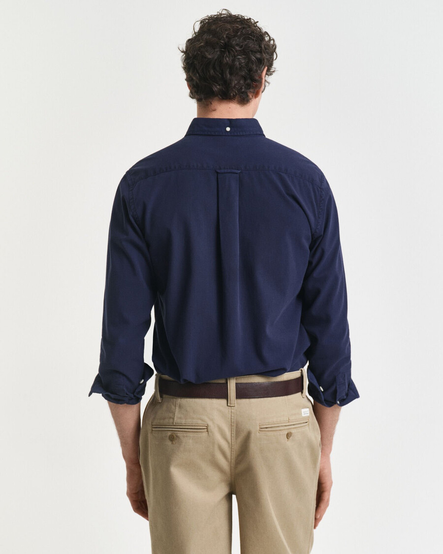 camicia in twill vestibilità regolare - blu sera
