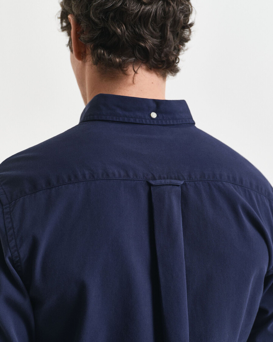 camicia in twill vestibilità regolare - blu sera