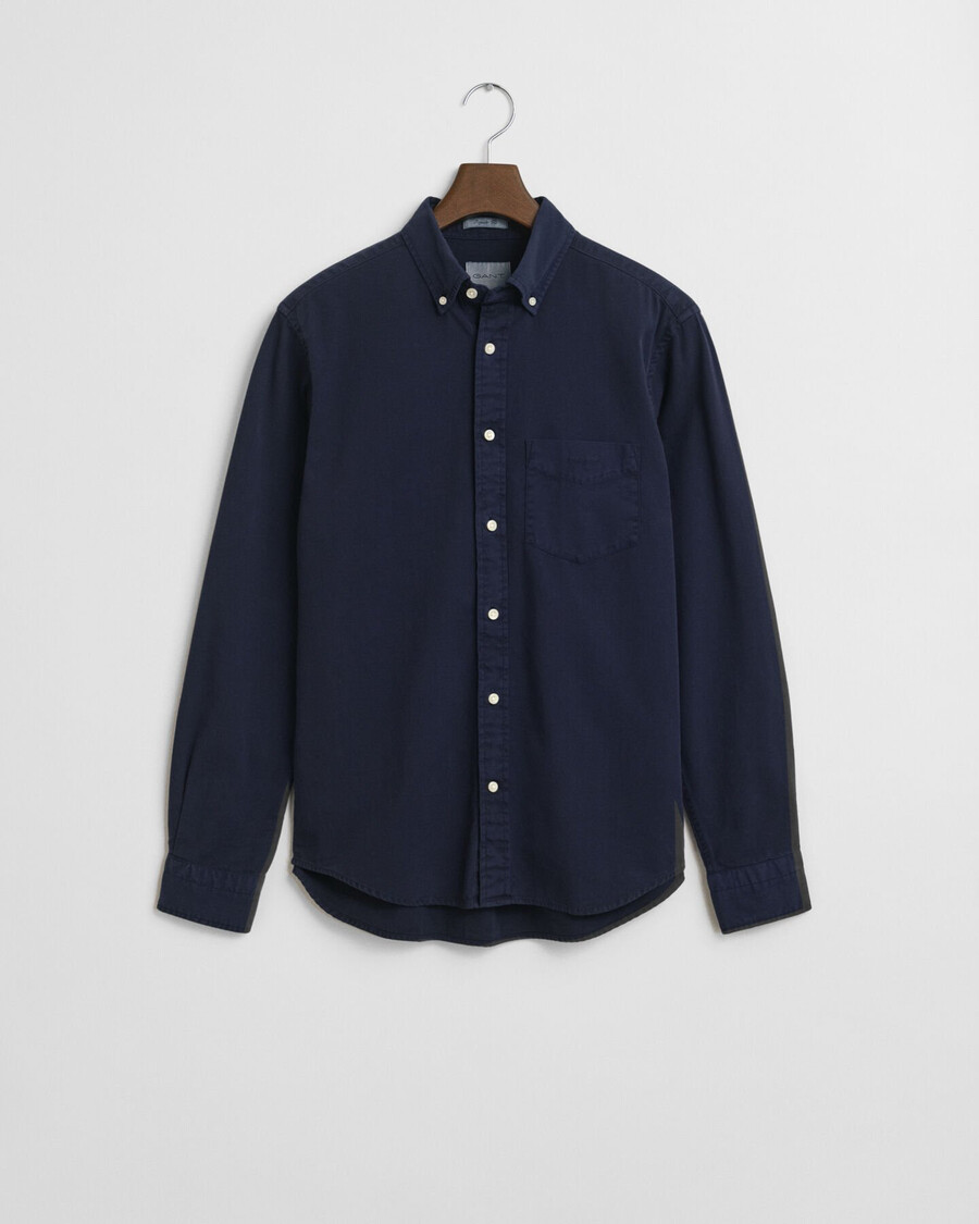 camicia in twill vestibilità regolare - blu sera
