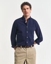 camicia in twill vestibilità regolare - blu sera