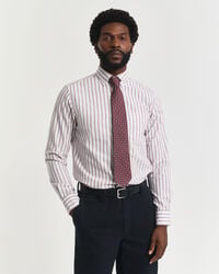 camicia oxford a righe con vestibilità regolare - guscio duovo
