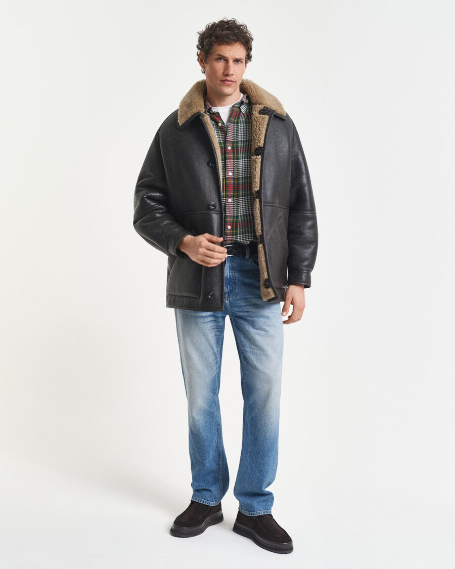 camicia in twill a quadri leggera e vestibilità rilassata - verde tartan