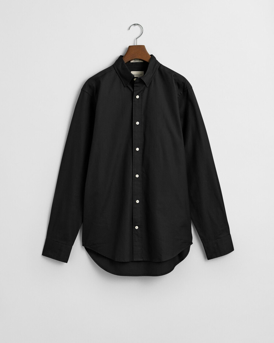 camicia oxford pinpoint vestibilità regolare - nera