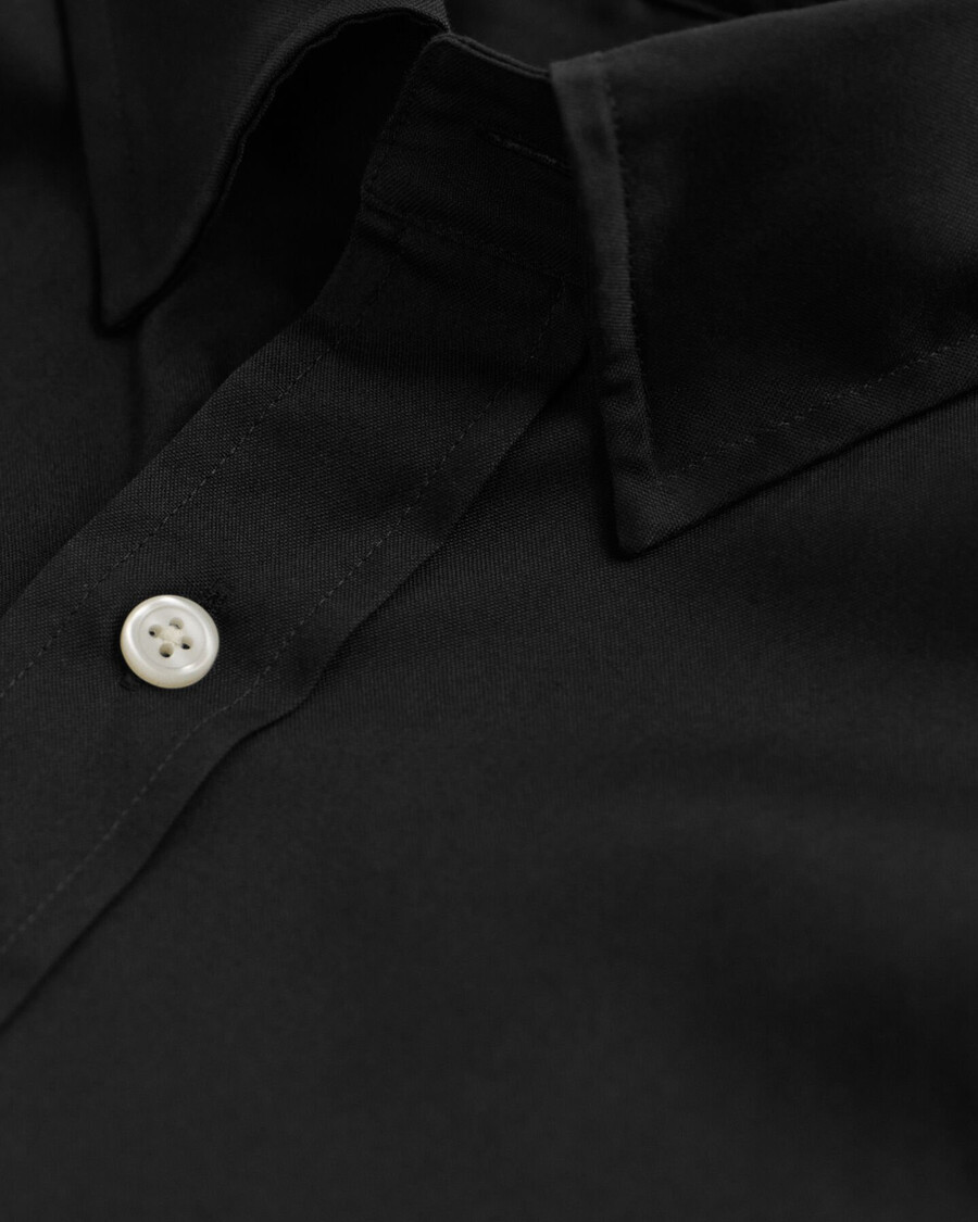 camicia oxford pinpoint vestibilità regolare - nera