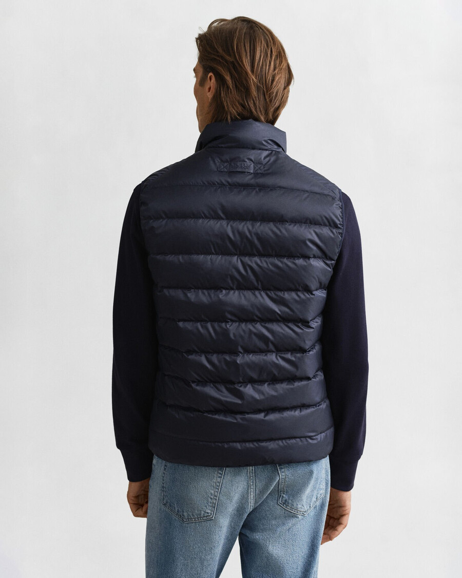 gilet leggero in piuma - blu sera