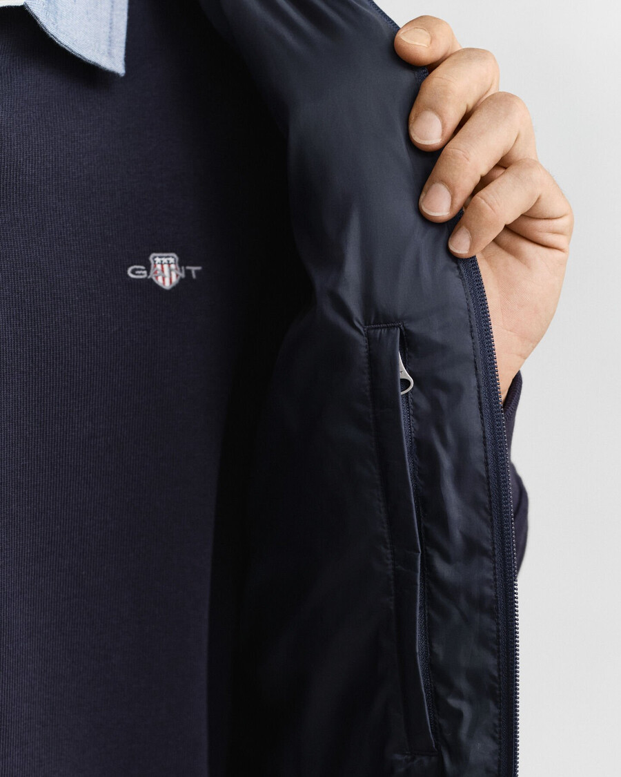 gilet leggero in piuma - blu sera