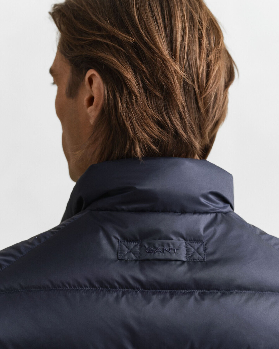 gilet leggero in piuma - blu sera
