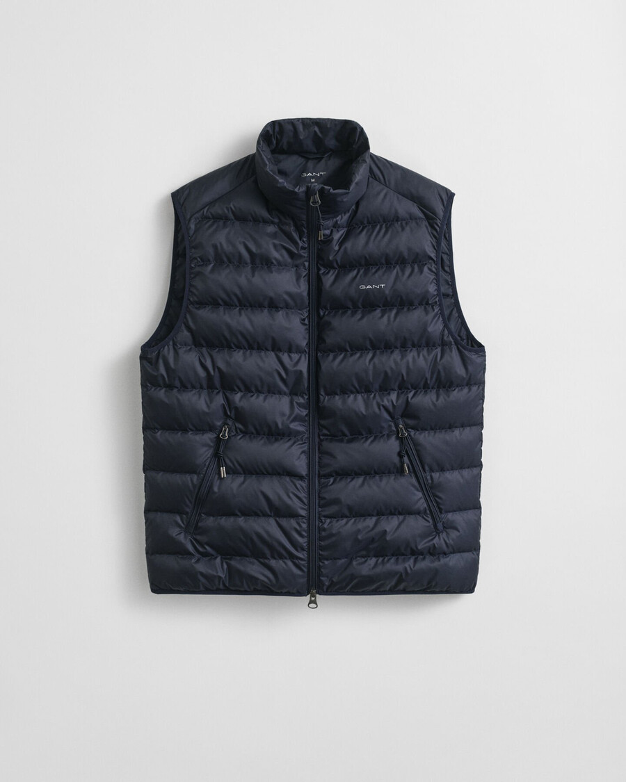 gilet leggero in piuma - blu sera