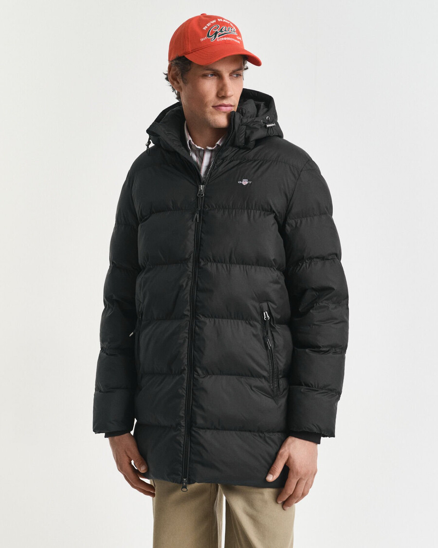 giacca active cloud mid length - nero
