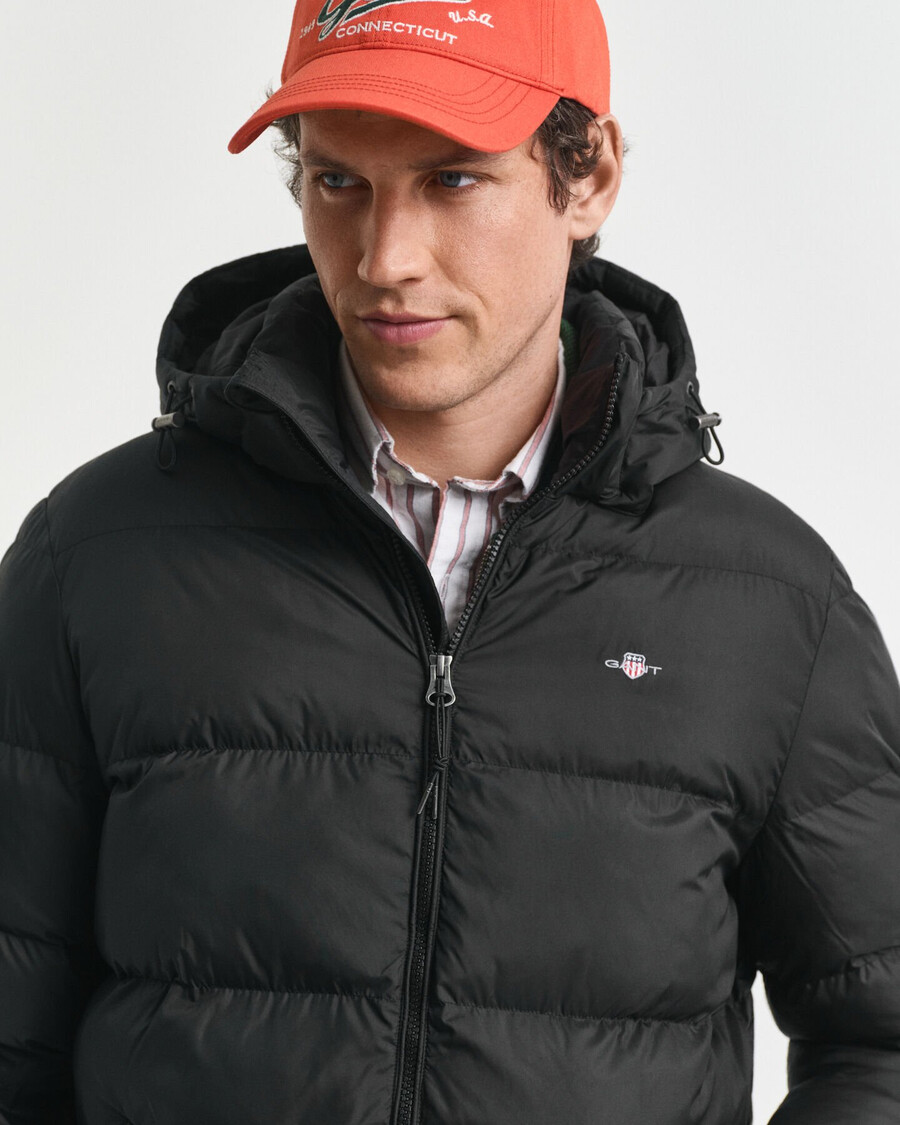 giacca active cloud mid length - nero