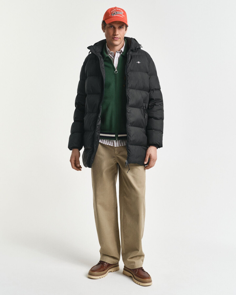 giacca active cloud mid length - nero