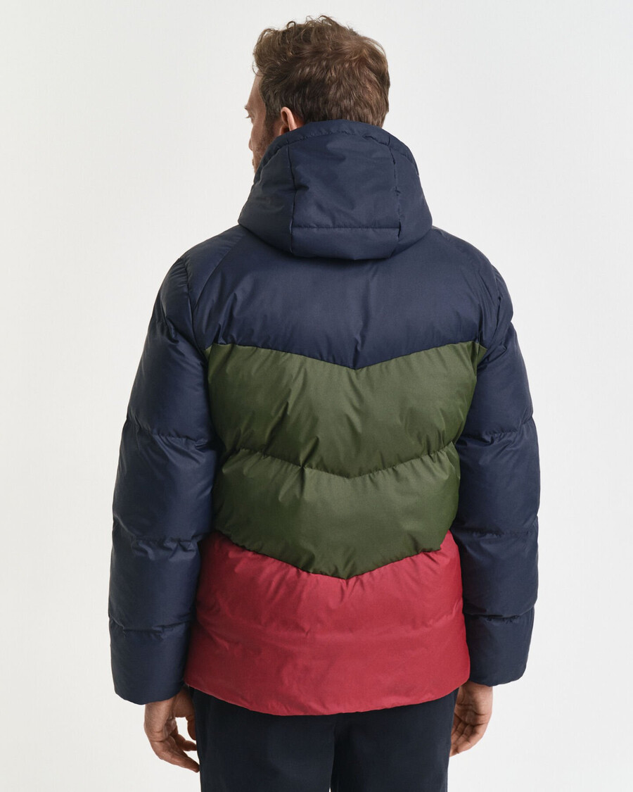 giacca active cloud color blocked - blu sera