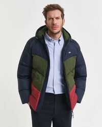 giacca active cloud color blocked - blu sera
