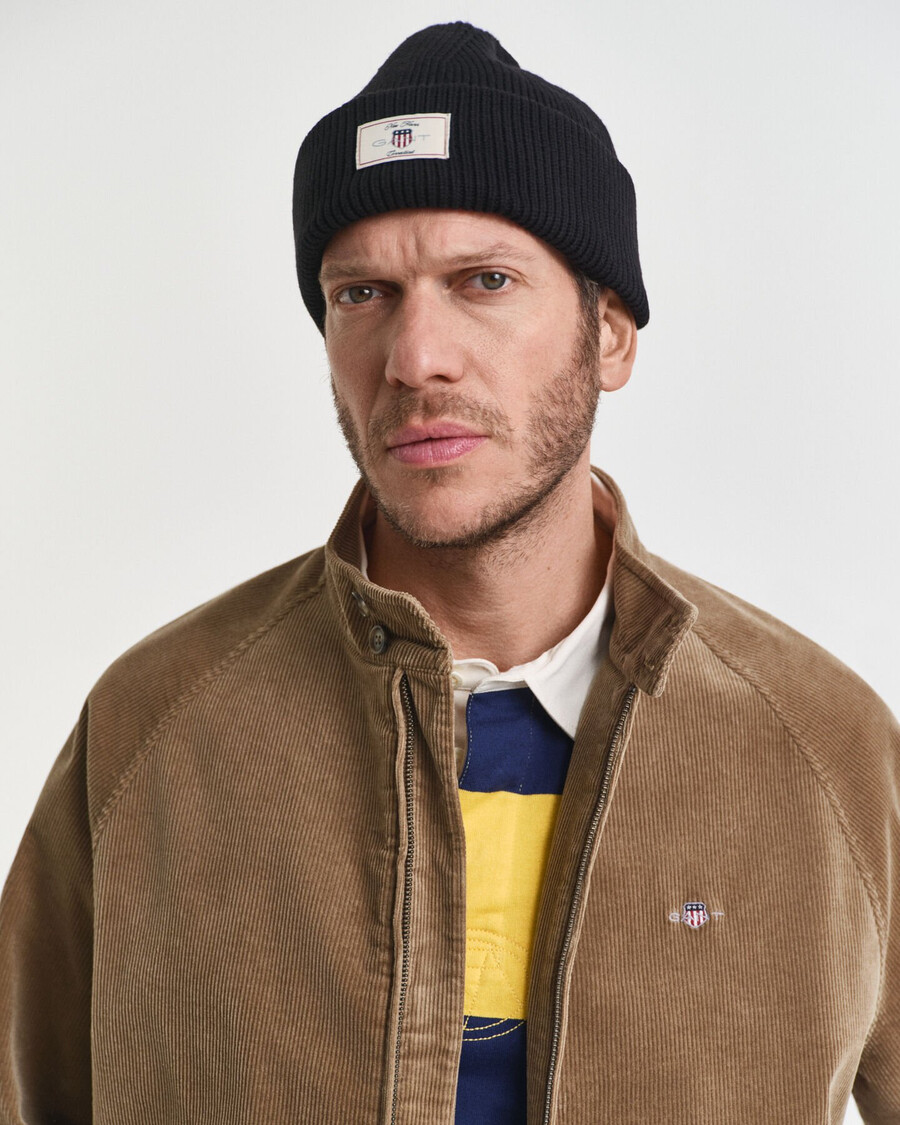 giacca harrington in velluto a coste - talpa chiaro