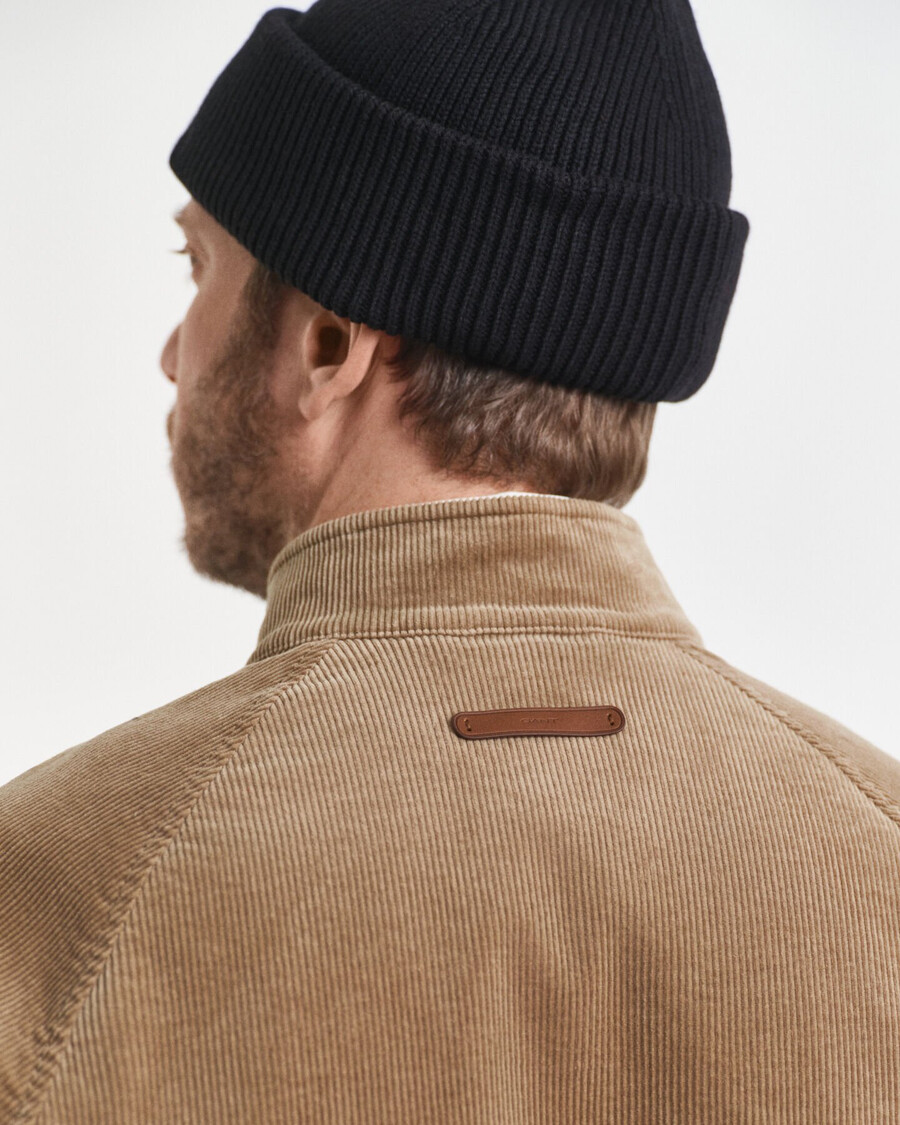 giacca harrington in velluto a coste - talpa chiaro