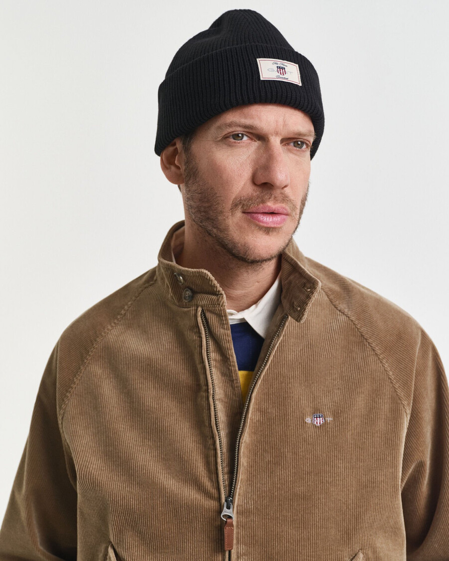 giacca harrington in velluto a coste - talpa chiaro