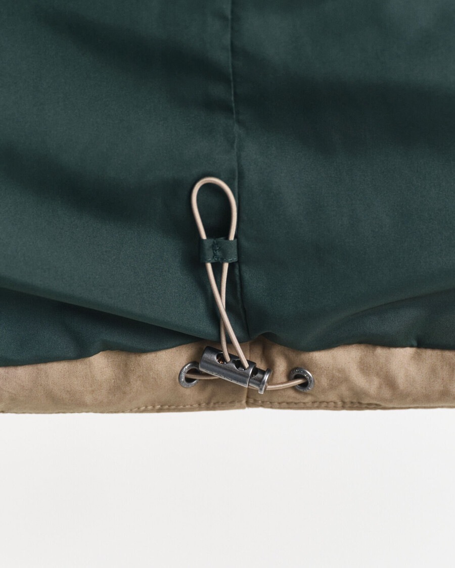 gilet imbottito in cotone medio - talpa chiaro