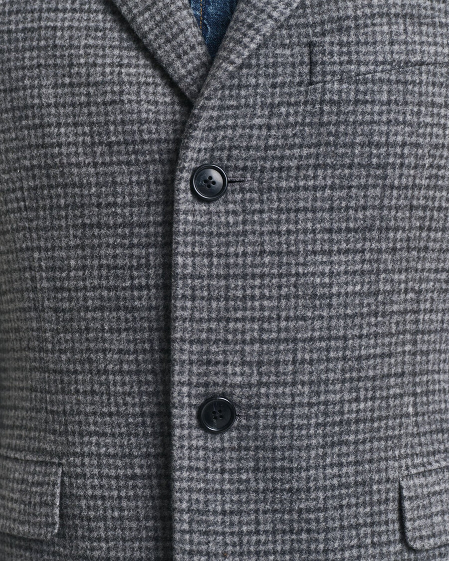 cappotto in lana bicolore - nero