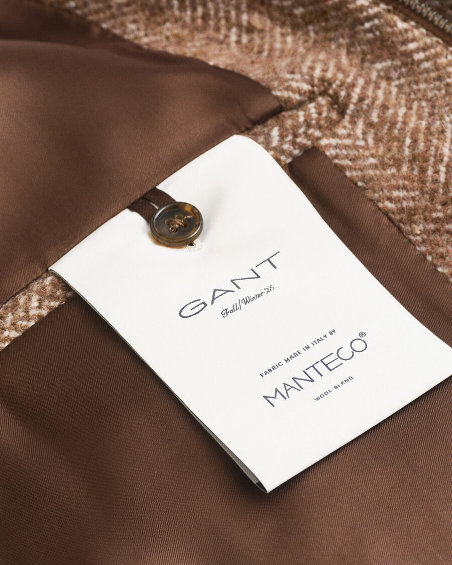 giacca harrington in lana - cachi caldo