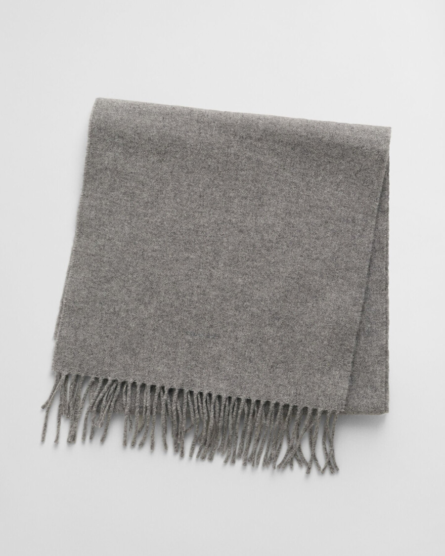 sciarpa di lana - grigio scuro melange