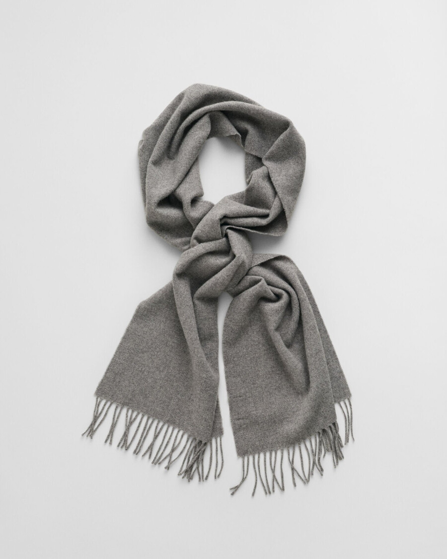 sciarpa di lana - grigio scuro melange