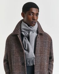 sciarpa di lana - grigio scuro melange