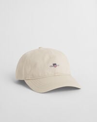 berretto in twill di cotone shield - putty