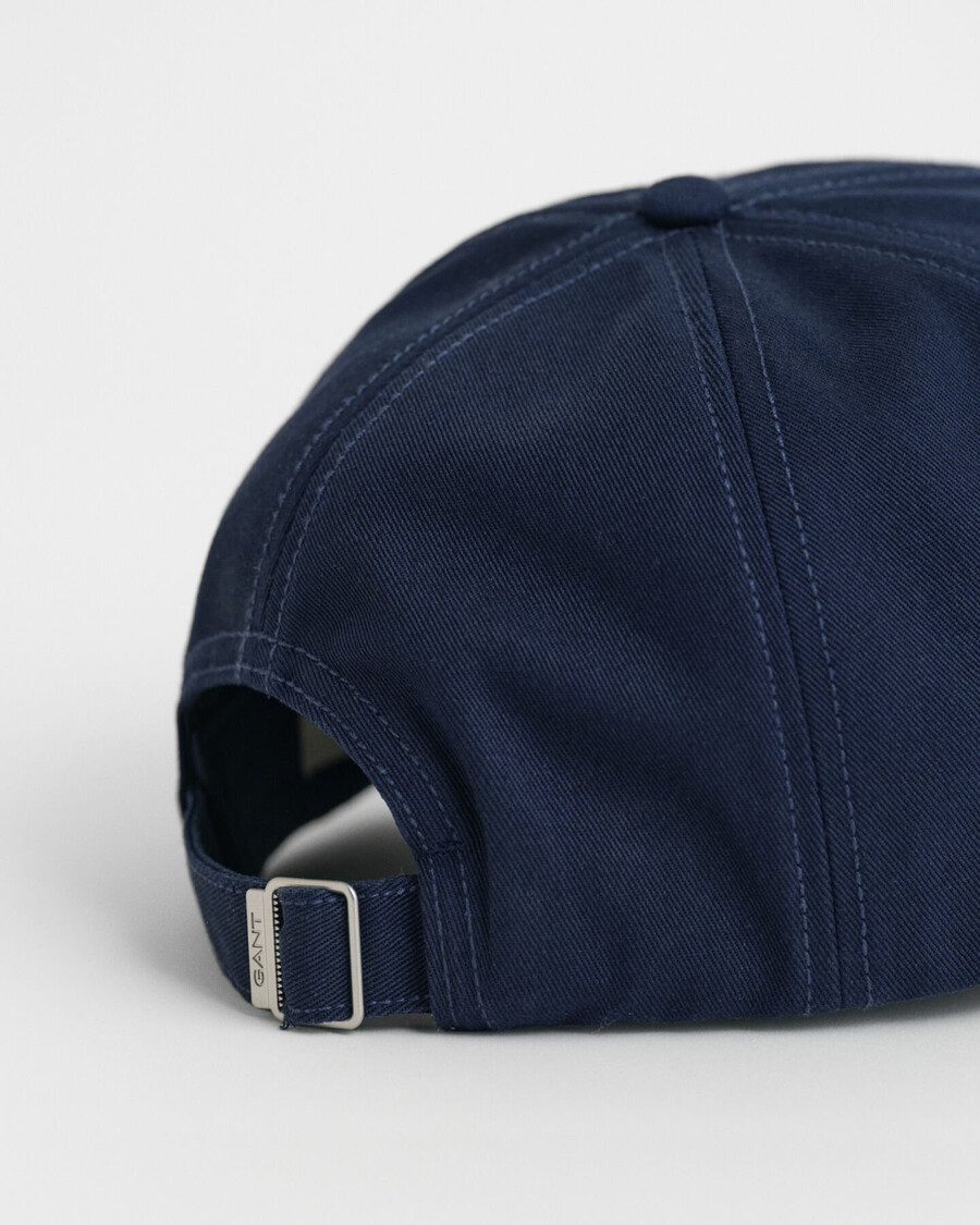 cappellino in twill di cotone shield - blu marino