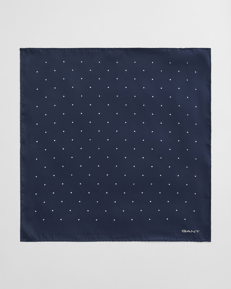 fazzoletto da taschino con stampa a pois - marine