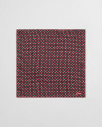 fazzoletto da taschino con stampa foulard - rosso arricciato