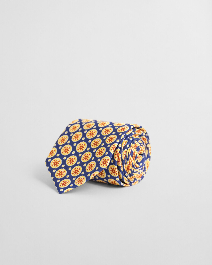 cravatta foulard in seta - blu intenso