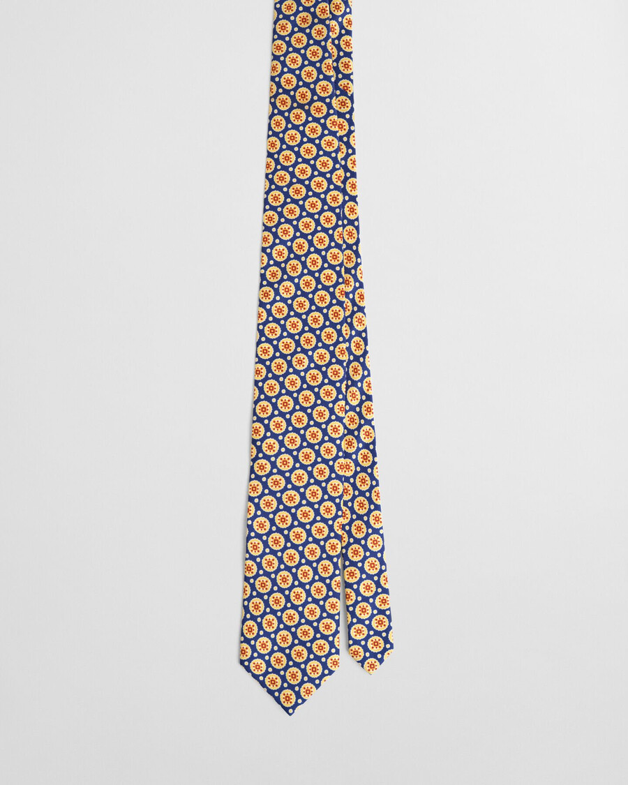cravatta foulard in seta - blu intenso
