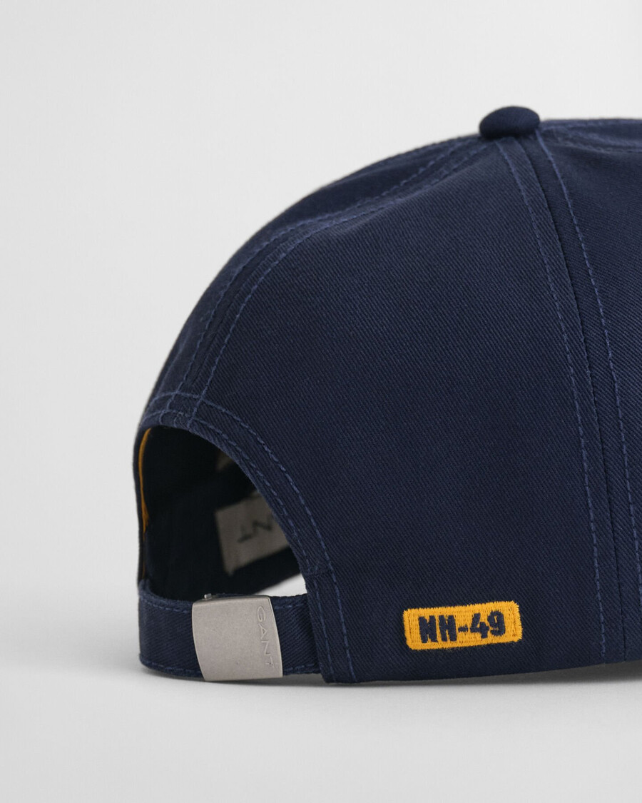 cappellino in twill di cotone grafico - blu sera