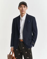 slim fit club bazer - blu sera